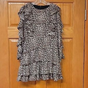 Size 7/8 Bardot Junior Leopard Print dress